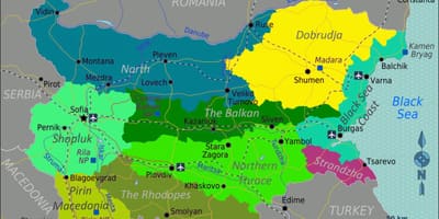 แผนที่ของบัลแกเรียกสนามบิน