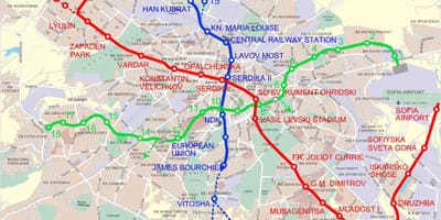 แผนที่ของบัลแกเรีย name เมโทร
